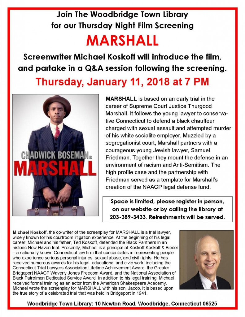 Marshall screening January 2018